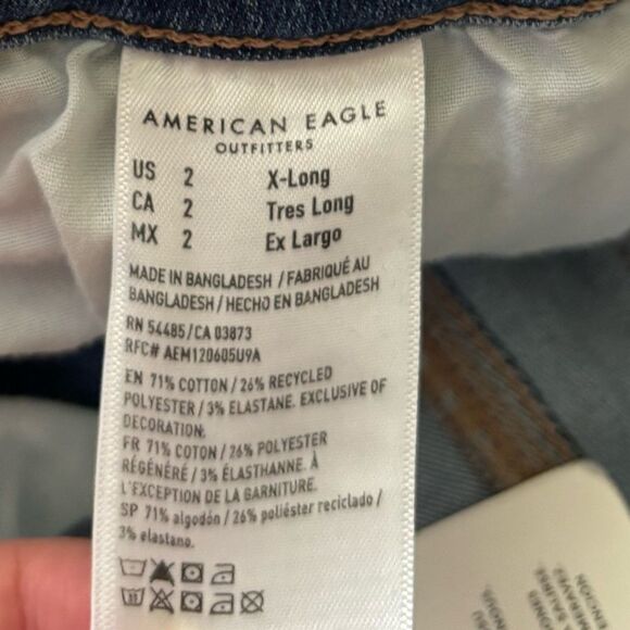 American Eagle Jeans Super High Rise Jegging New Womens Size 2 X Long - Picture 10 of 10